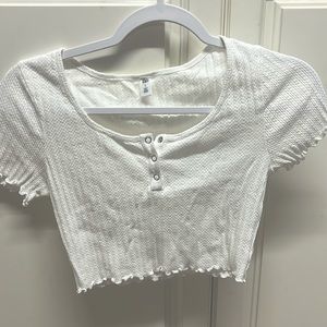 NORDSTROM lettuce trim crop top!!